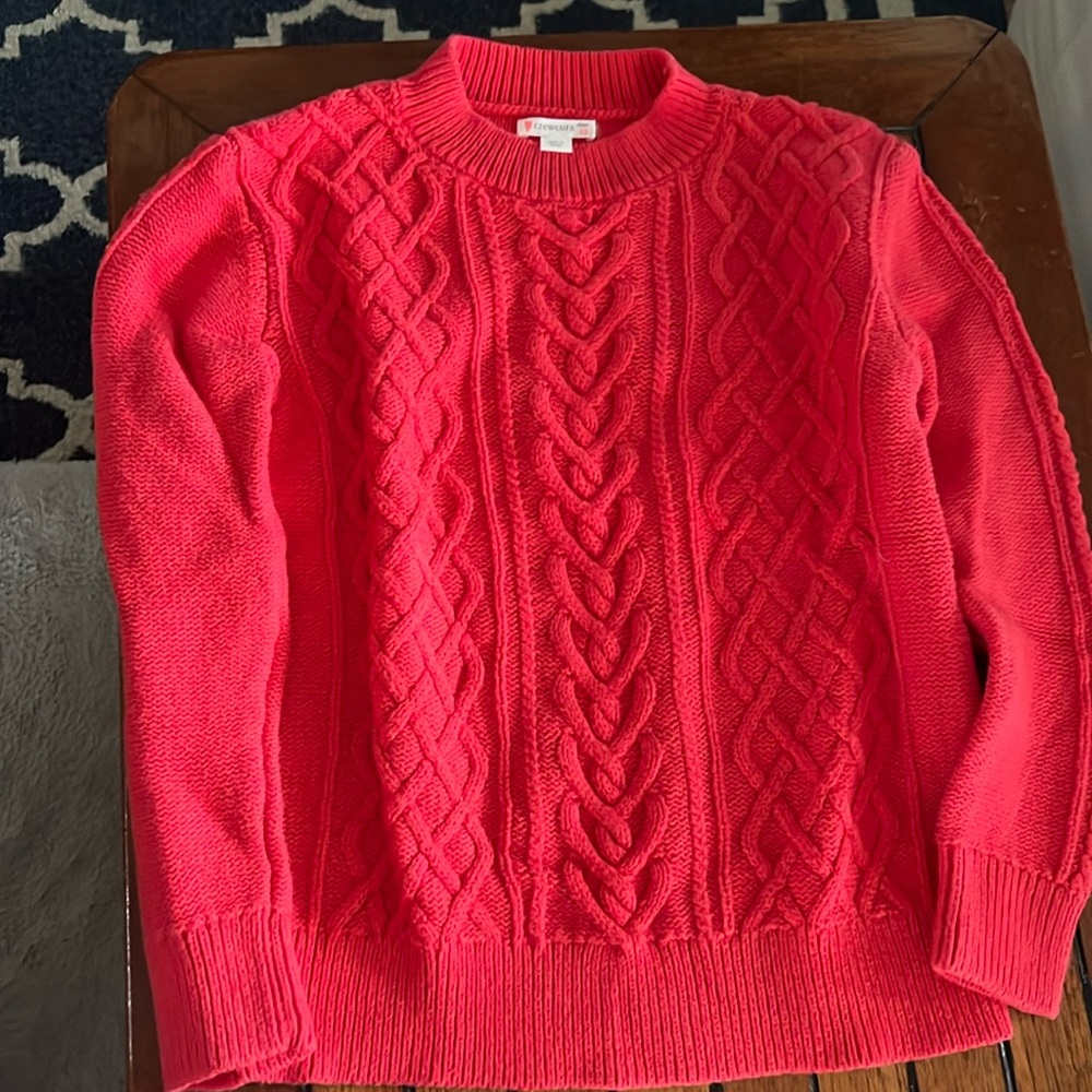 Crew cuts red sweater